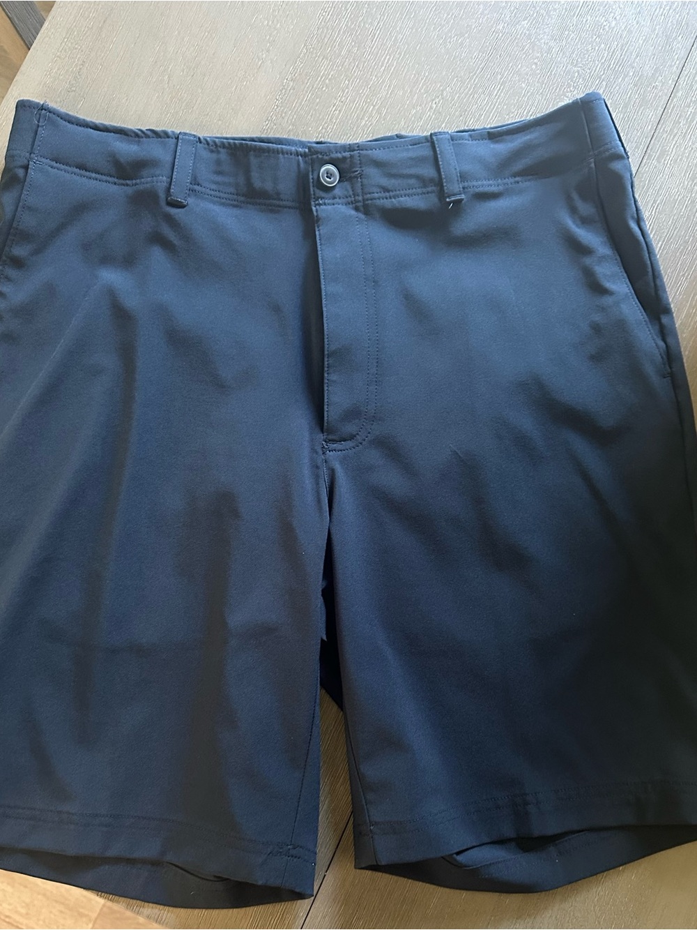 Hogan Men's Dark Navy Flat-Front Performance Shorts